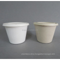 100% Biodegradable disposable takeaway fast food packagingcup paper pulp molded cup